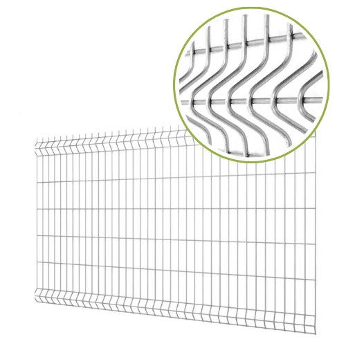 3D horganyzott táblás kerítéselem 1230x2500 mm méretben