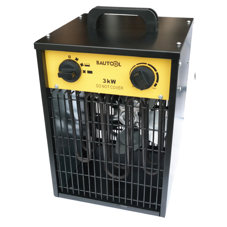 Ipari elektromos hőlégbefúvó IFH01-33H-13 3000W teljesítménnyel építkezésekre